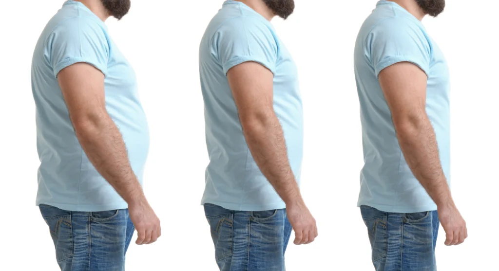 Profile progression showing weight loss results from Semaglutide therapy.